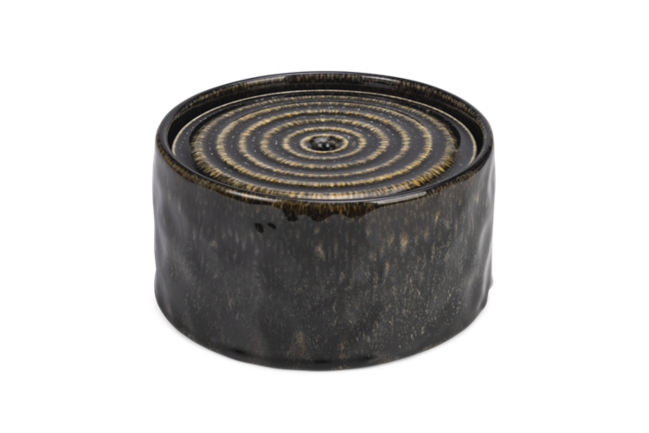 Drinkfontein Keramiek - Zwart - 20x20x10 cm - 1.05 liter Drinkfontein Keramiek - Zwart - 20x20x10 cm - 1.05 liter