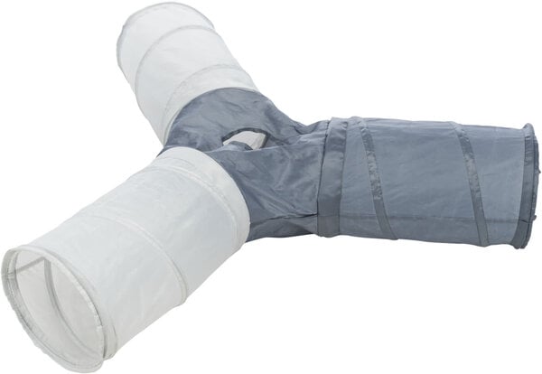 Trixie Trixie Speeltunnel Nylon met 4 Ingangen - 3x22x50 cm - Grijs Trixie Trixie Speeltunnel Nylon met 4 Ingangen - 3x22x50 cm - Grijs