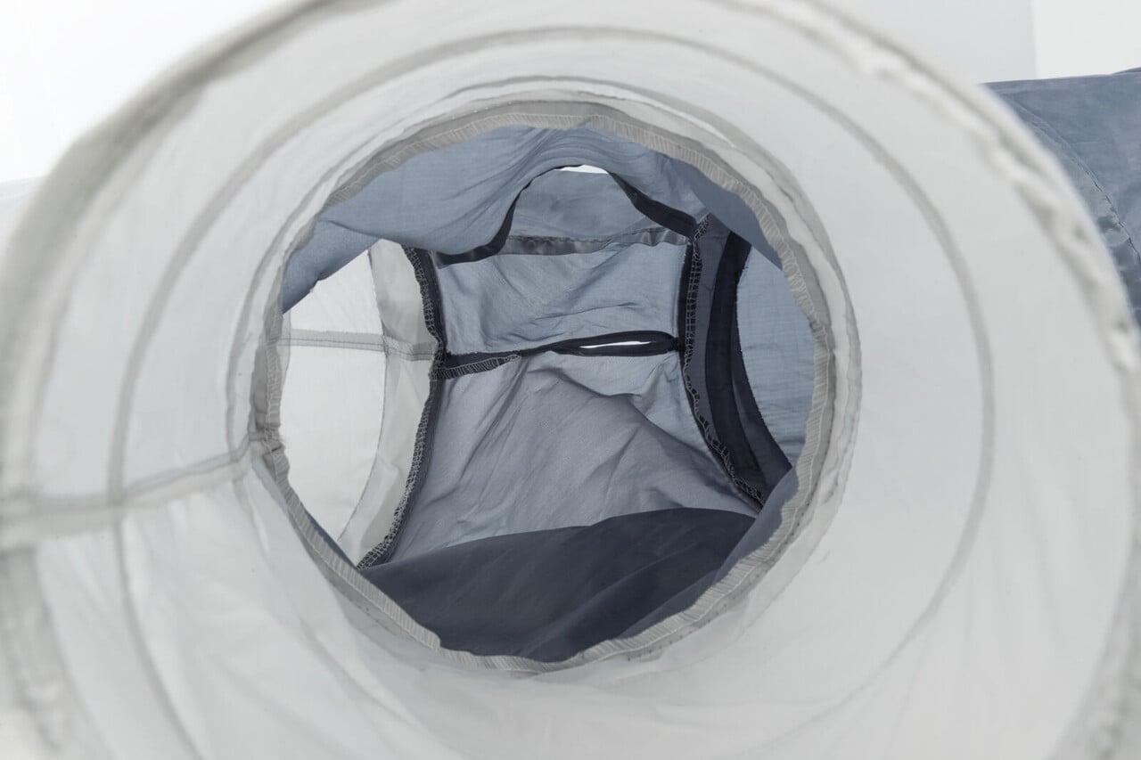 Trixie Trixie Speeltunnel Nylon met 4 Ingangen - 3x22x50 cm - Grijs Trixie Trixie Speeltunnel Nylon met 4 Ingangen - 3x22x50 cm - Grijs