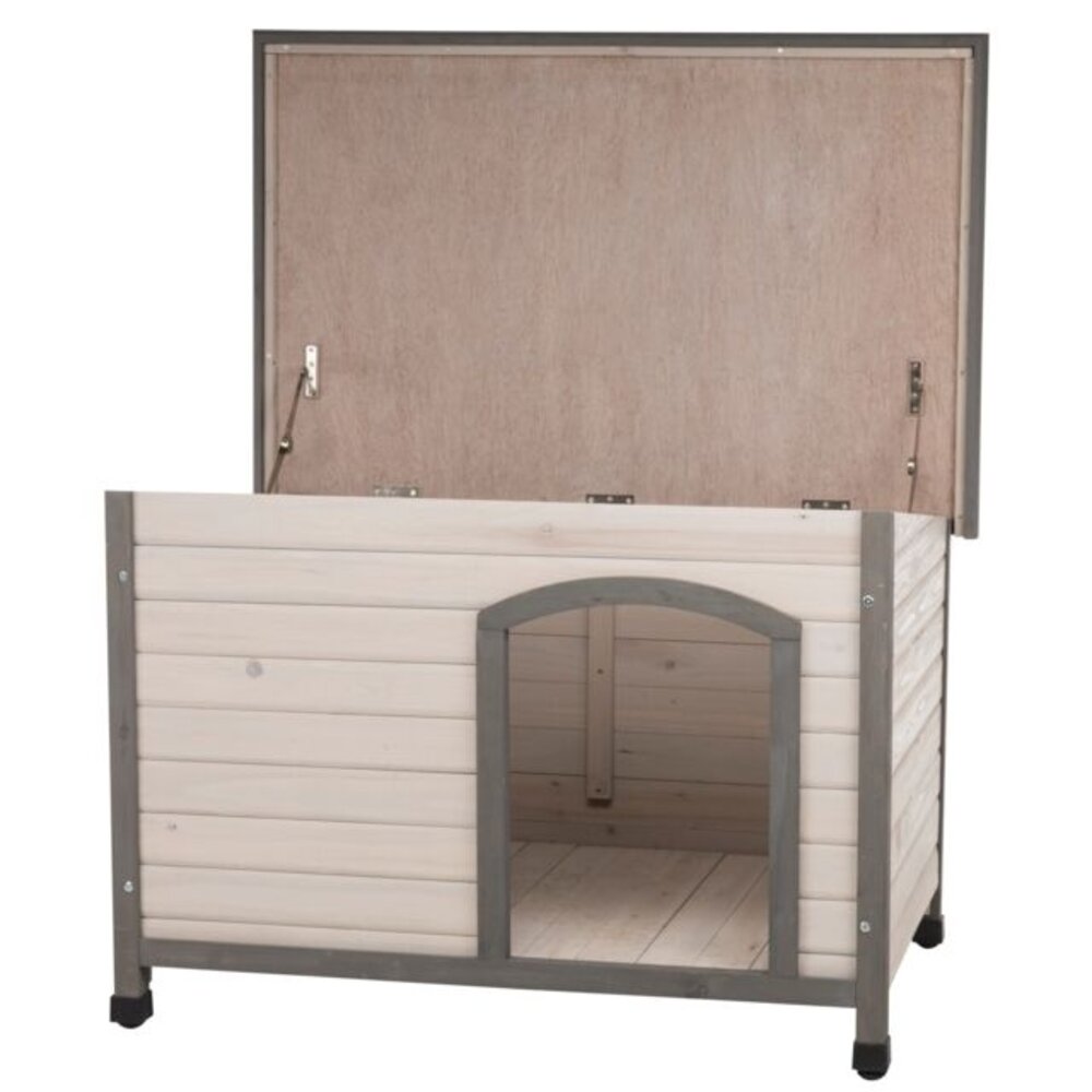 Trixie Houten Schuilhuis voor buiten - Grenenhout - 104x72x68 cm - Grijs Trixie Houten Schuilhuis voor buiten - Grenenhout - 104x72x68 cm - Grijs