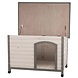 Trixie Houten Schuilhuis voor buiten - Grenenhout - 104x72x68 cm - Grijs Trixie Houten Schuilhuis voor buiten - Grenenhout - 104x72x68 cm - Grijs
