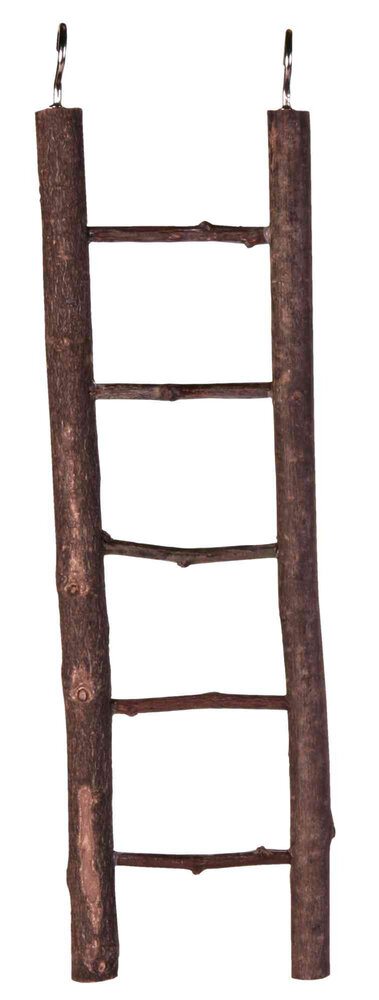 Trixie Trixie Houten ladder Schorshout - 26 cm - 5 sporten Trixie Trixie Houten ladder Schorshout - 26 cm - 5 sporten