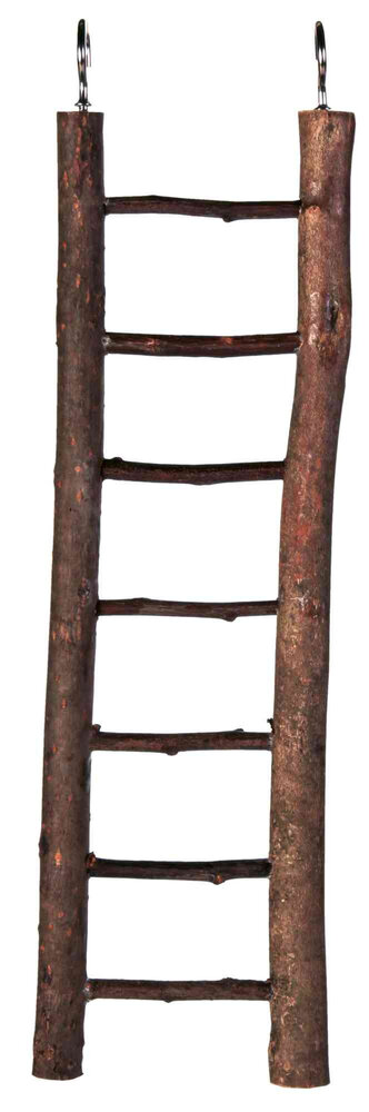 Trixie Trixie Houten ladder Schorshout - 30 cm - 7 sporten Trixie Trixie Houten ladder Schorshout - 30 cm - 7 sporten