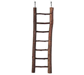 Trixie Trixie Houten ladder Schorshout - 30 cm - 7 sporten Trixie Trixie Houten ladder Schorshout - 30 cm - 7 sporten