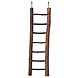Trixie Trixie Houten ladder Schorshout - 30 cm - 7 sporten Trixie Trixie Houten ladder Schorshout - 30 cm - 7 sporten