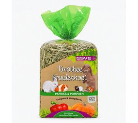 ESVE Esve Timothy Hay - Paprika en Pompoen - 600 gram ESVE Esve Timothy Hay - Paprika en Pompoen - 600 gram