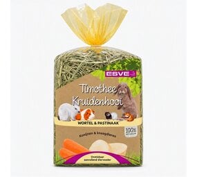 ESVE Esve Timothy Hay - Wortel en Pastinaak - 600 gram ESVE Esve Timothy Hay - Wortel en Pastinaak - 600 gram