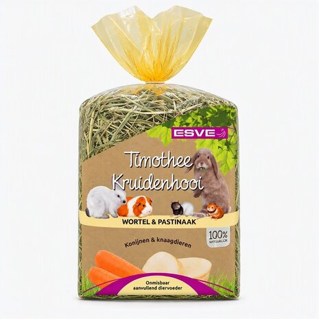 ESVE Esve Timothy Hay - Wortel en Pastinaak - 600 gram ESVE Esve Timothy Hay - Wortel en Pastinaak - 600 gram