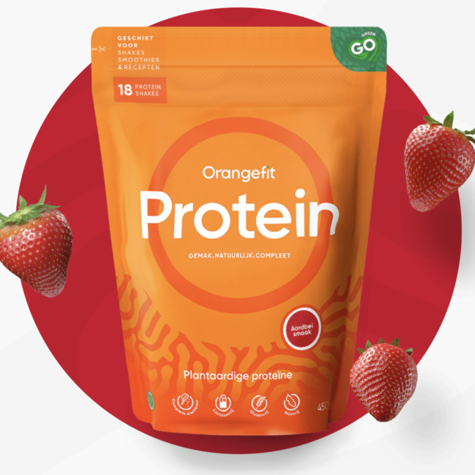 Orange Fit Orange fit fit green protein powder strawberry 450g