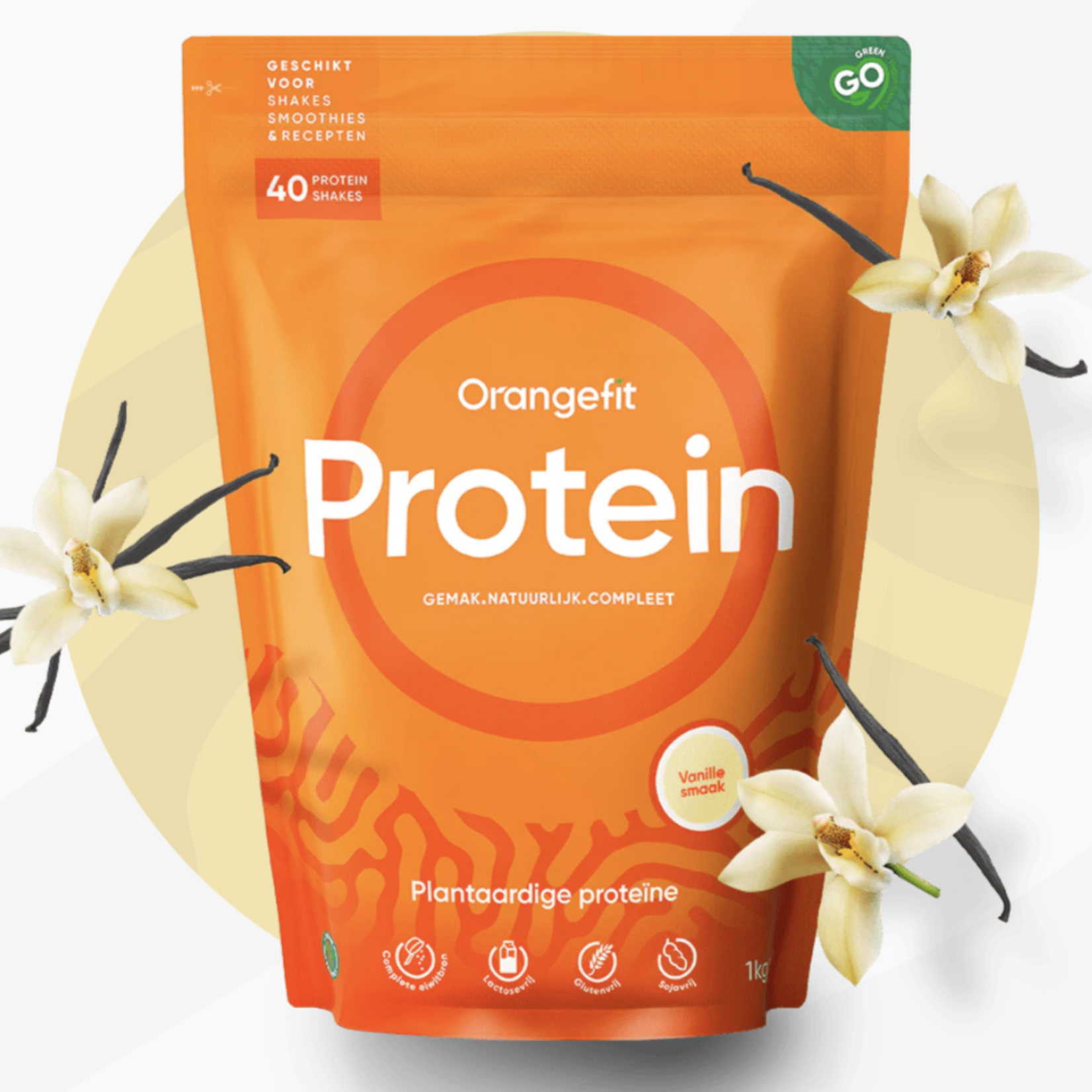 Orange Fit Orange fit fit green protein powder vanilla 1kg