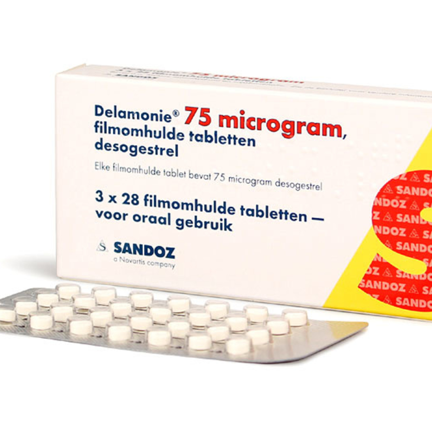 Delamonie Delamonie tablet filmomhuld 75mcg