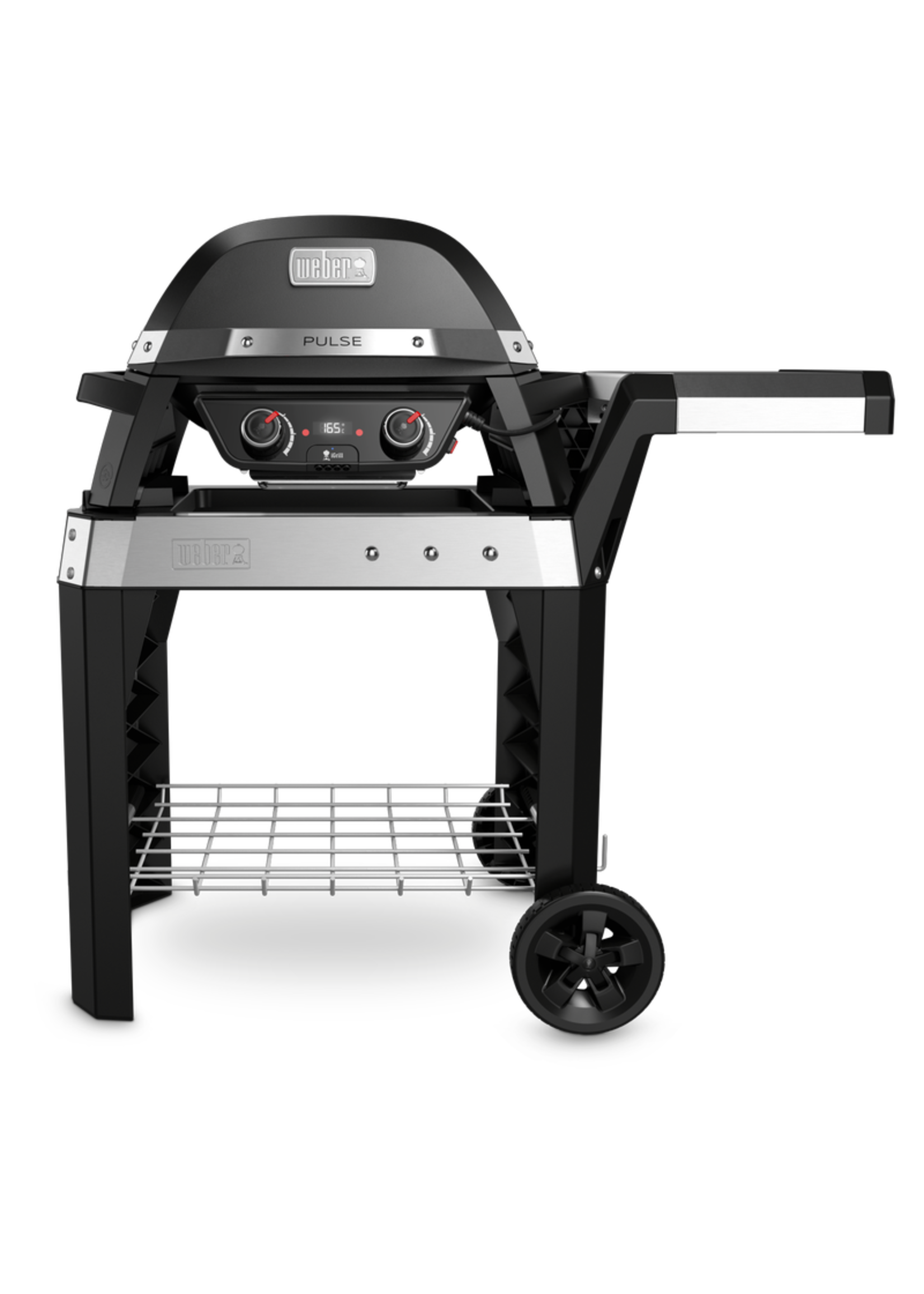 Weber Pulse 2000 elektrische barbecue met onderstel zwart. Grilloppervlakte 49x39cm