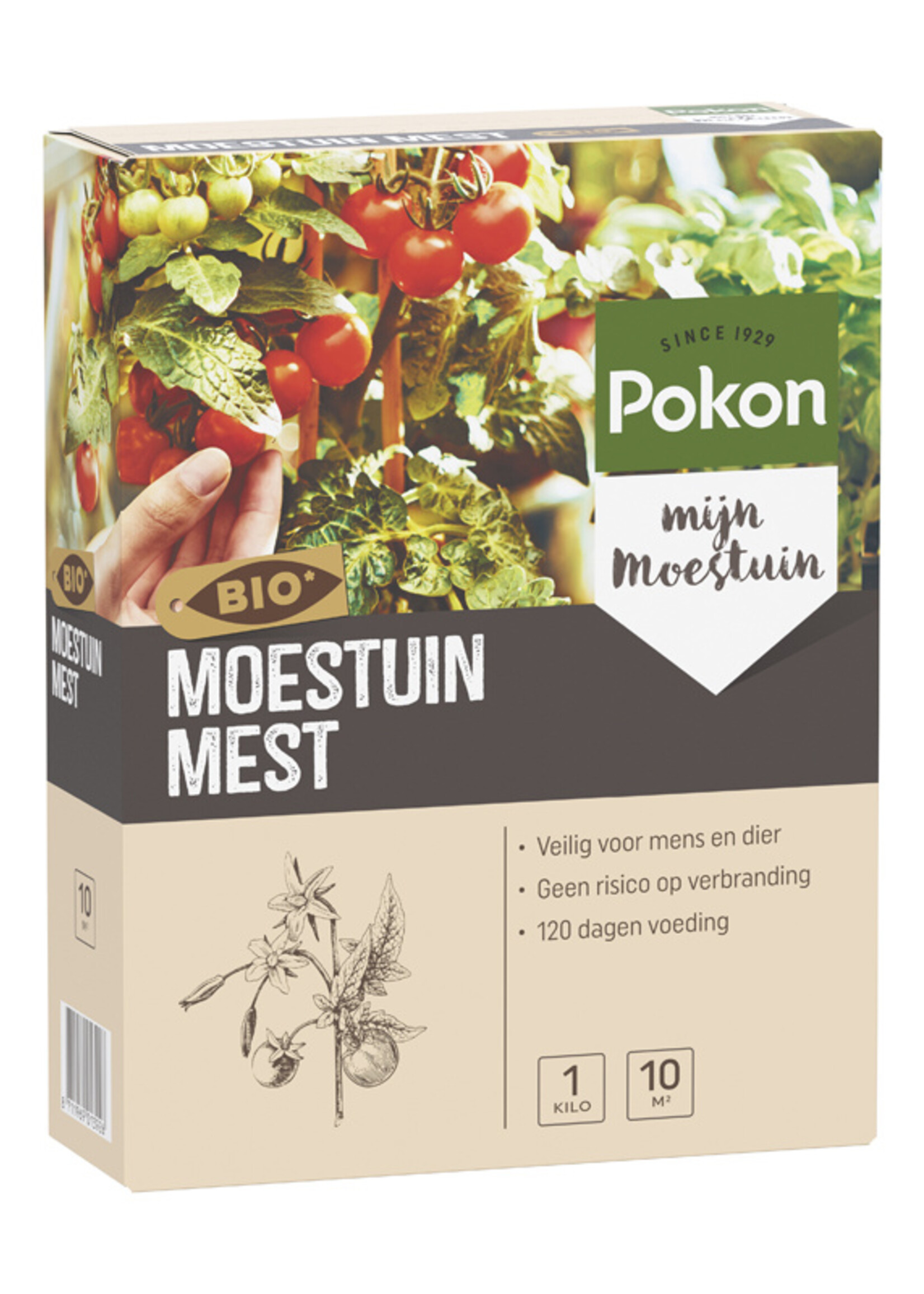 Pokon POKON Bio moestuinmest 1kg