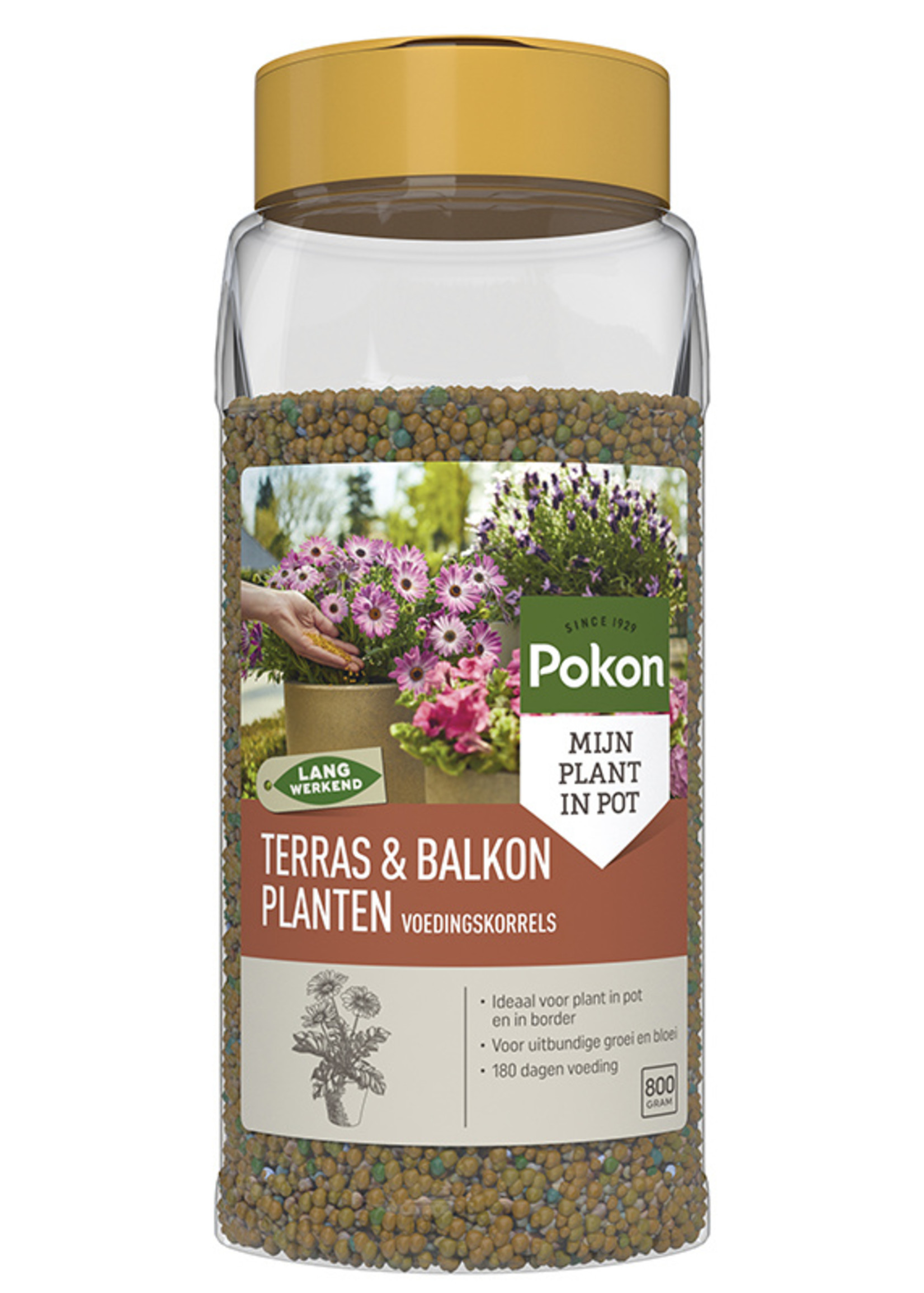 Pokon Strooibus terras/balkon voeding 800gr