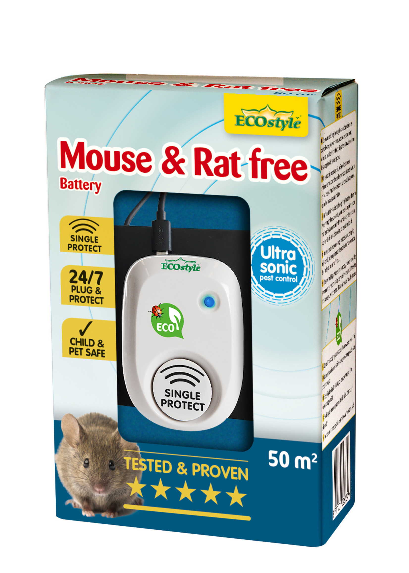 Ecostyle Mouse & rat free 50 battery