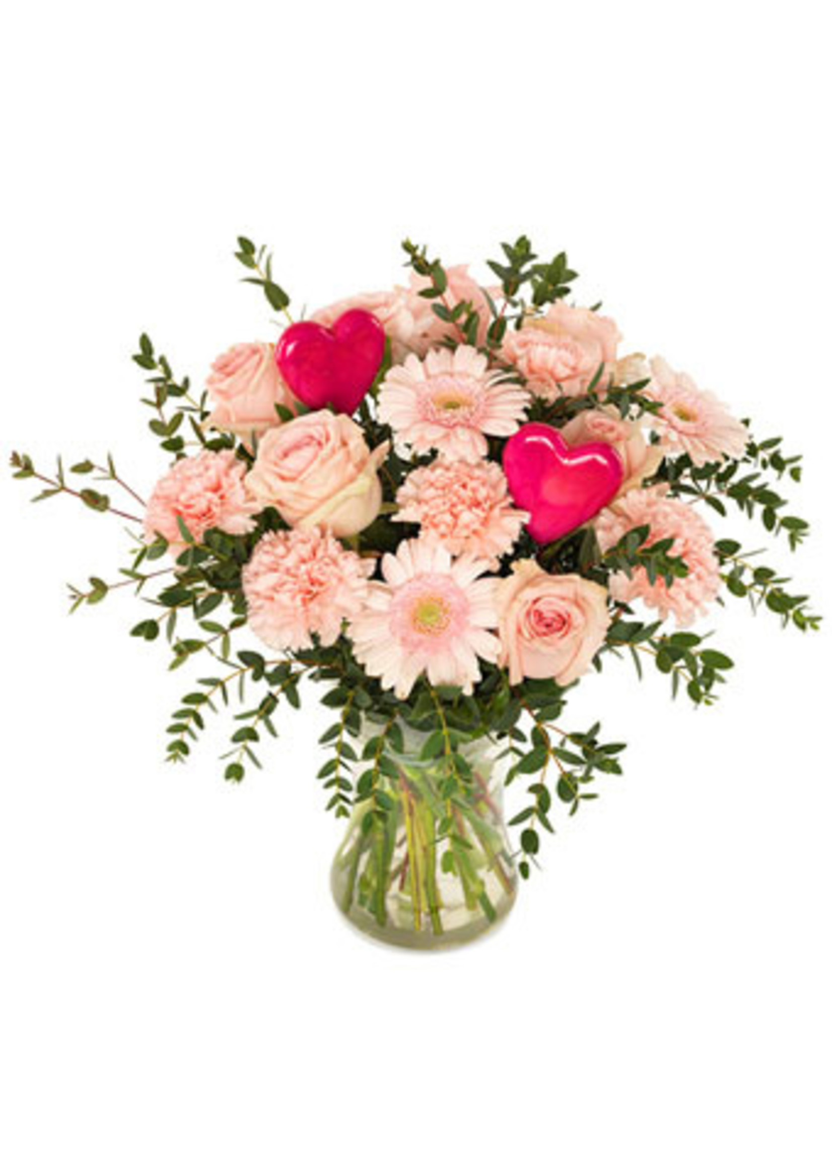 Moederdagverrassing roze bloemen