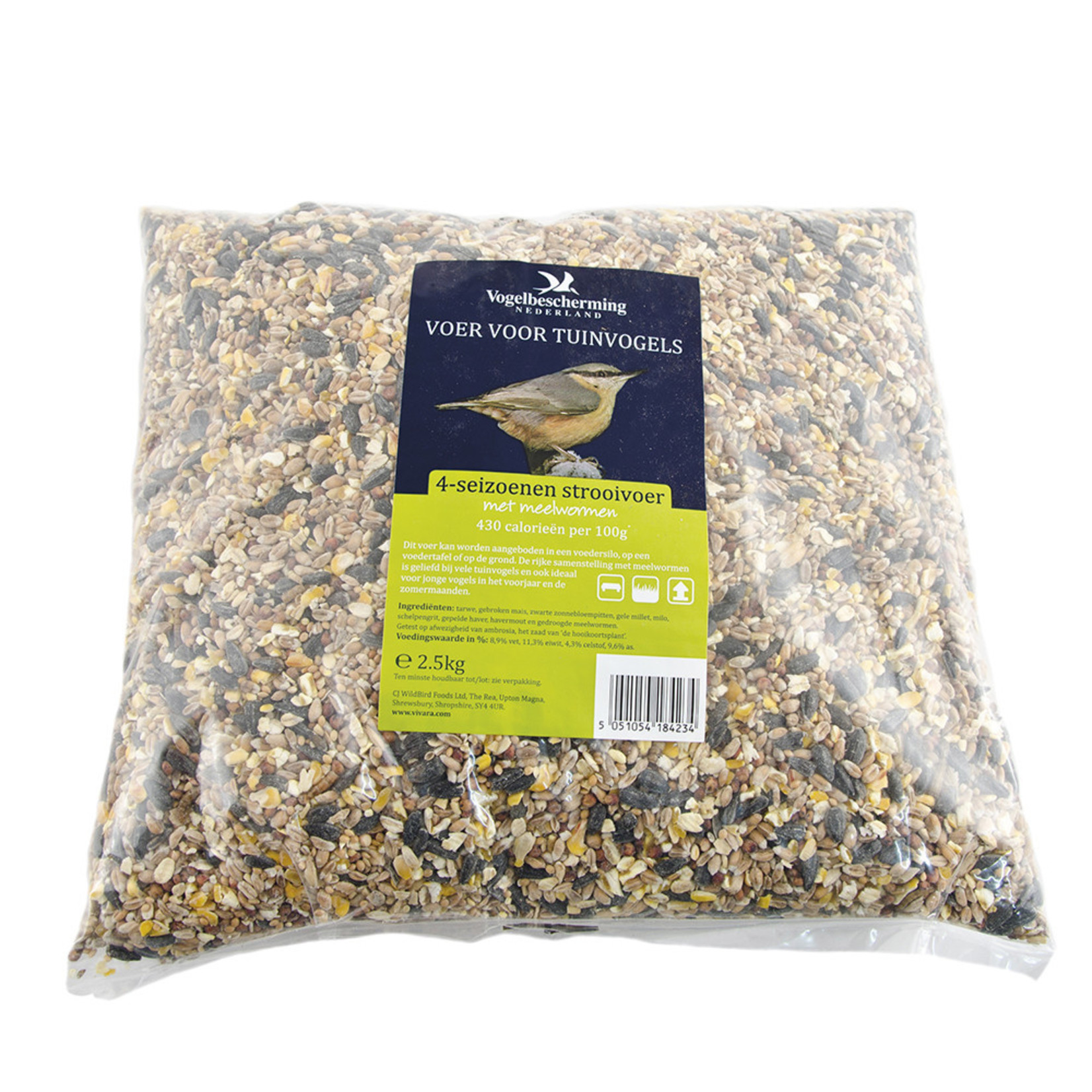Wildbird foods Vbn 4-seizoenenstrooivoer met wormen  2,5kg