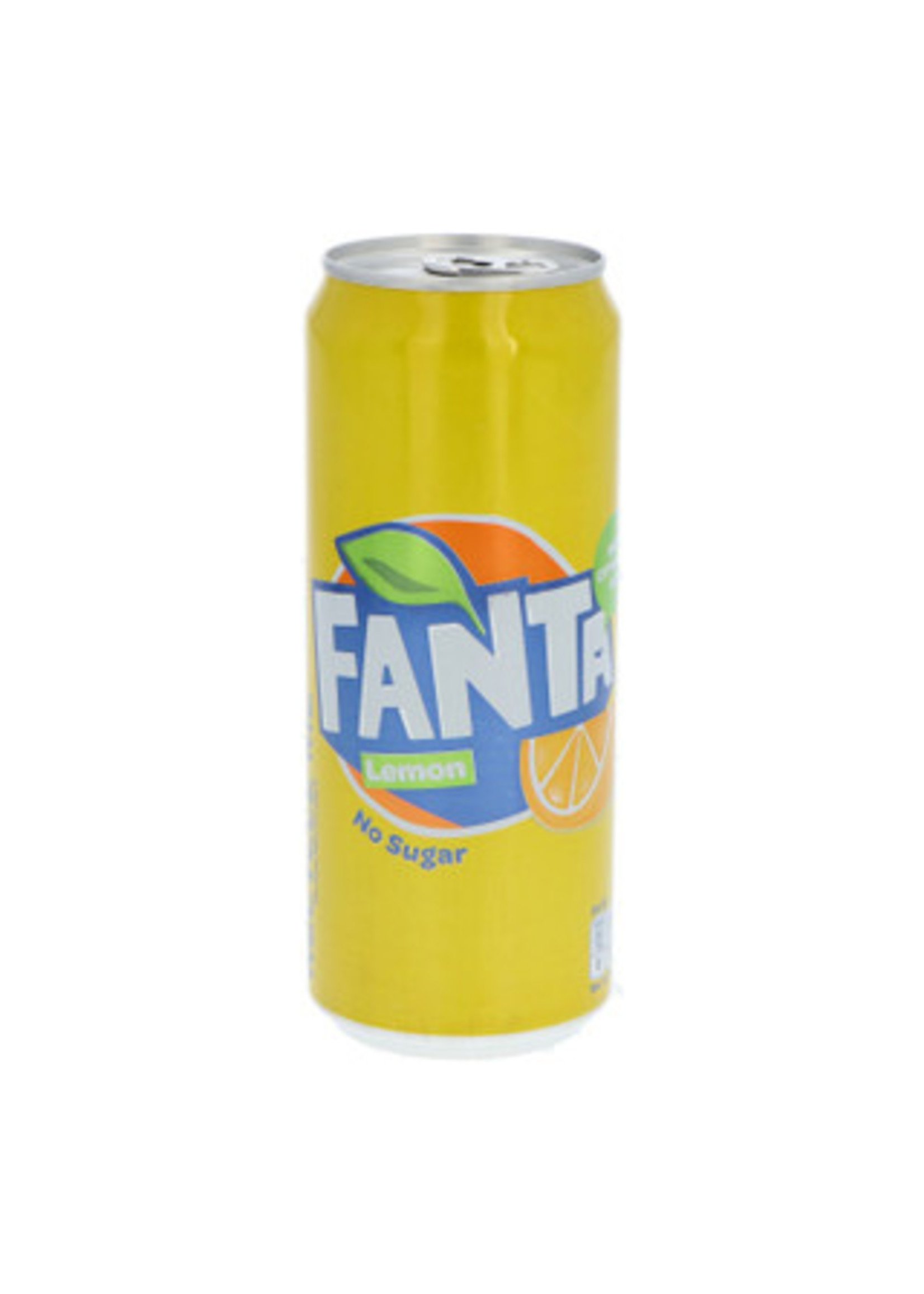 brandmasters Fanta Lemon no sugar tray 24 blikjes 330ml (statiegeld blikje)