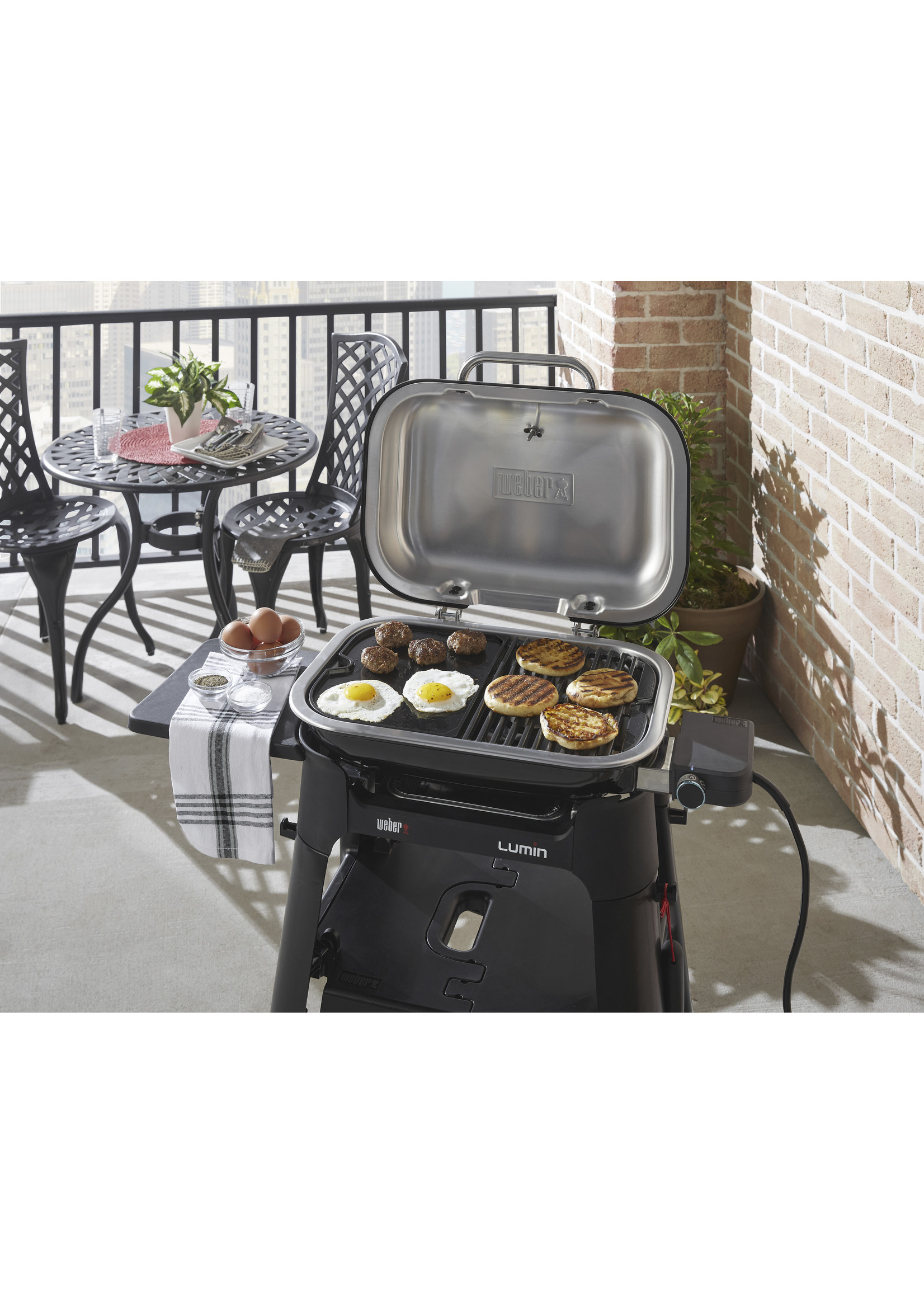 Weber Lumin compact black elektrische barbecue