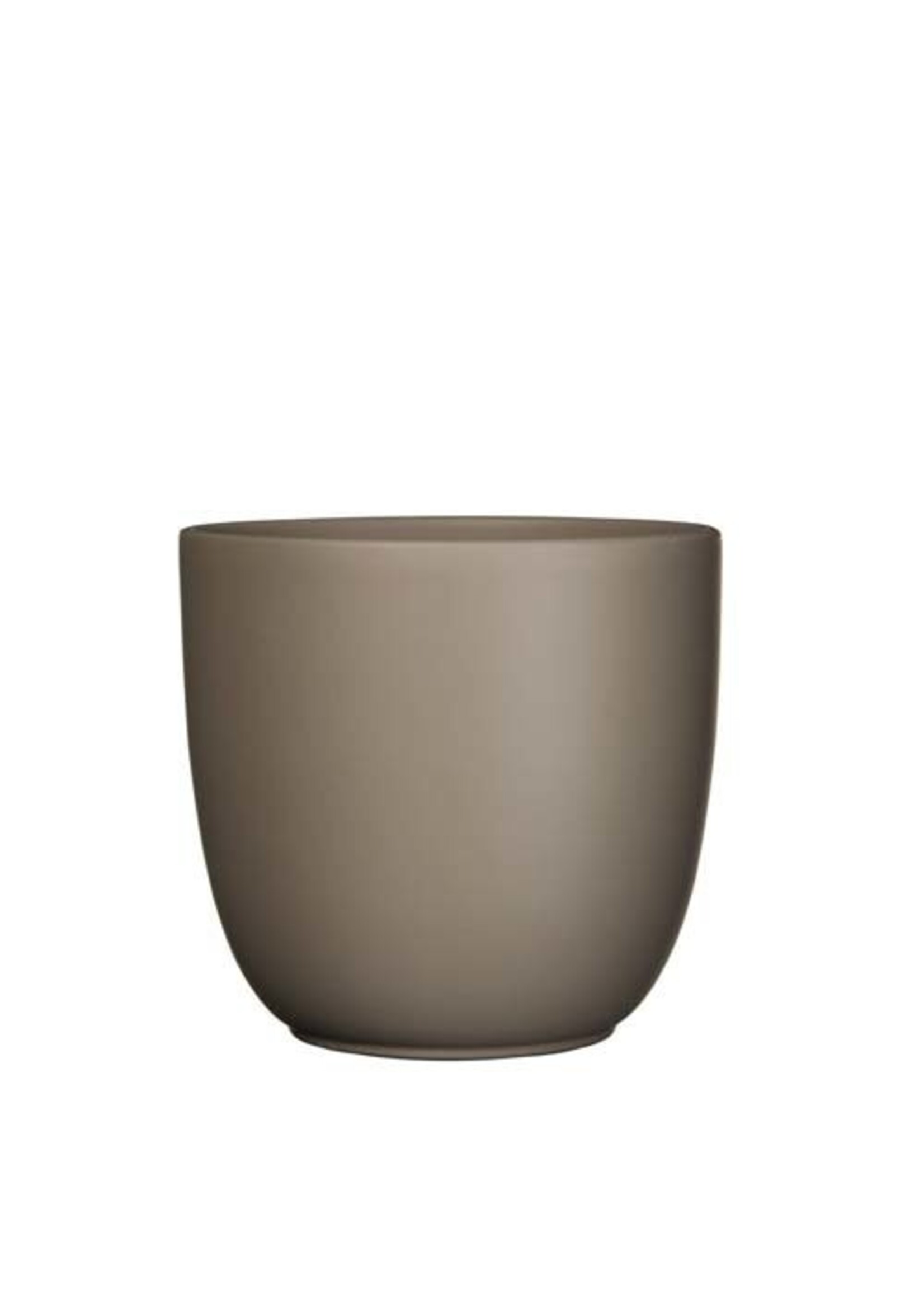 Tusca rond taupe mat   div. maten