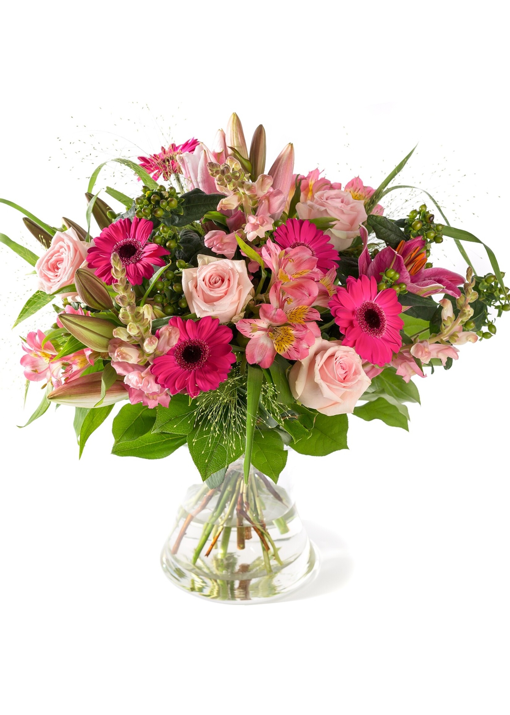 Moederdagverrassing roze bloemen