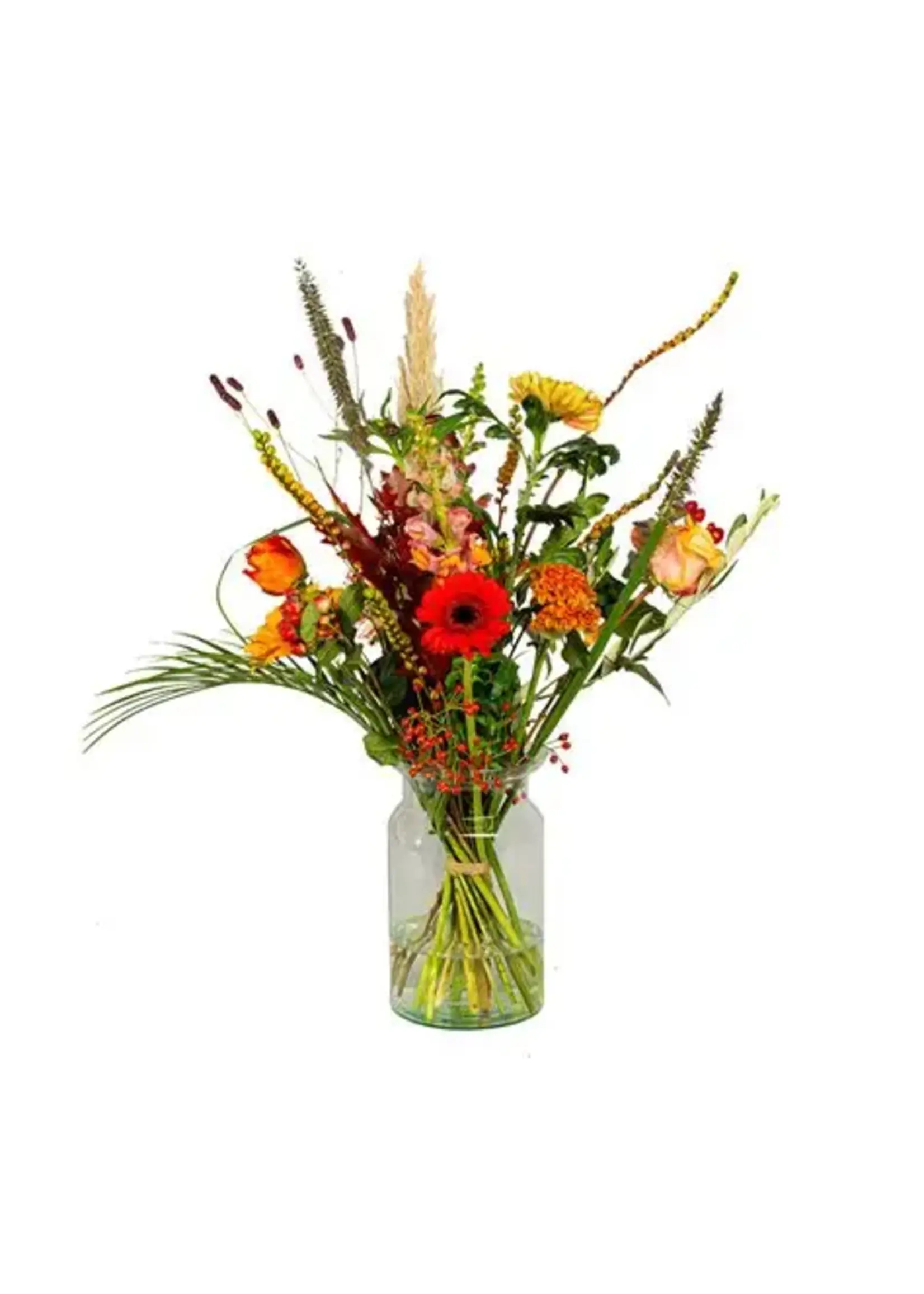 geeloranje plukboeket