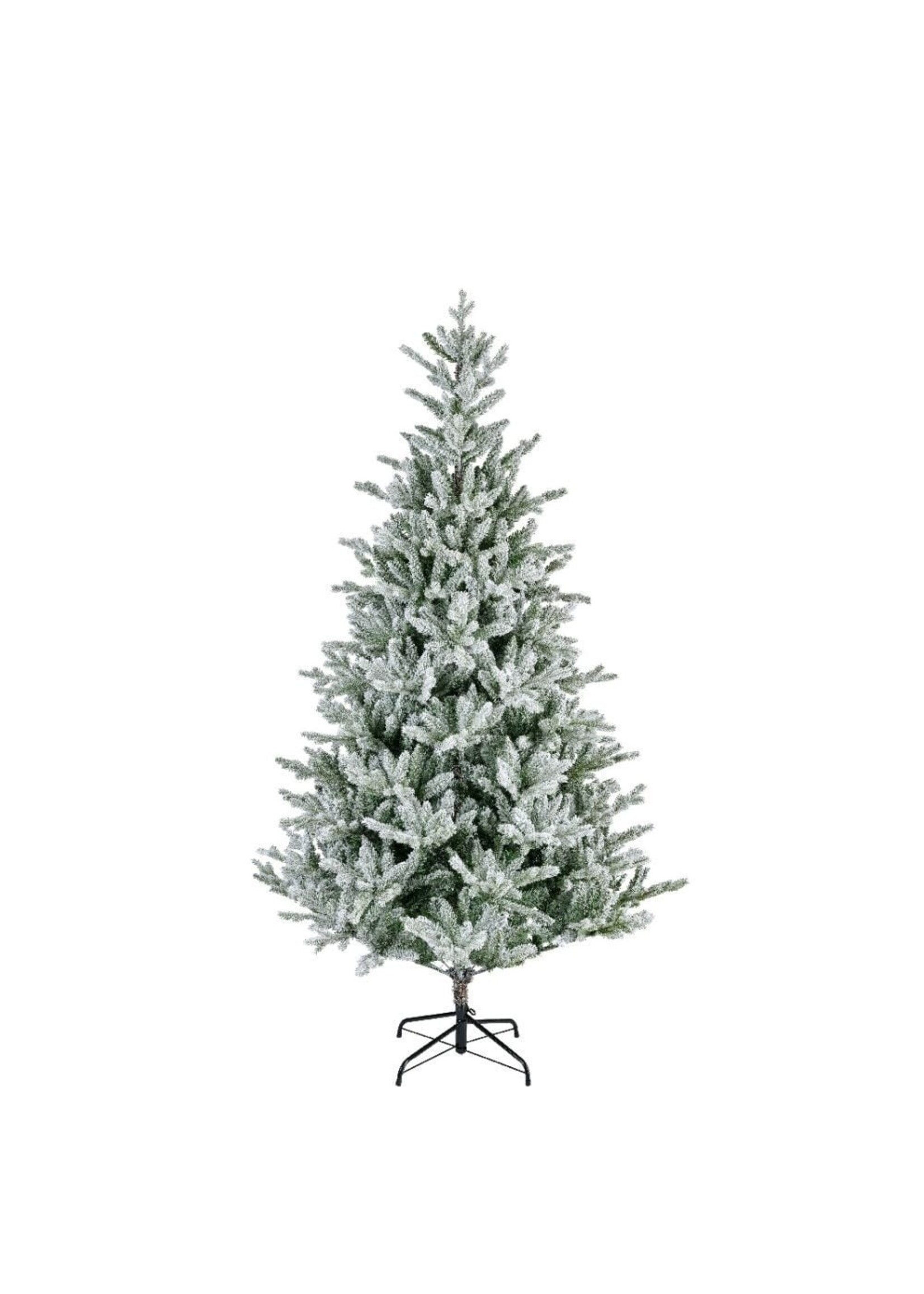 Kunstkerstboom Allison pine H 180cm Ø112cm sneeuw