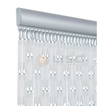 Liso® Vliegengordijn Liso ® Hulzengordijn Transparant Mat Verspringend - kant en klaar 100x232 cm