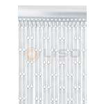 Liso® Vliegengordijn Liso ® Hulzengordijn Transparant Mat Verspringend - kant en klaar 100x232 cm
