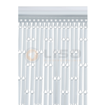 Liso® Vliegengordijn Liso ® Hulzengordijn Wit - kant en klaar 100x232 cm