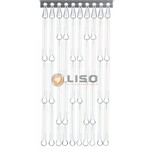 Liso® Vliegengordijn Liso ® Hulzengordijn Transparant Mat - Op maat gemaakt
