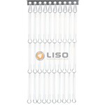 Liso® Vliegengordijn Liso ® Hulzengordijn Transparant Mat - Op maat gemaakt