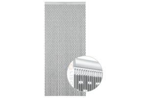 Liso® Vliegengordijn Liso ® Hulzengordijn Zilver Metallic - Op maat gemaakt Vliegengordijn Liso ® Hulzengordijn Zilver Metallic - Op maat gemaakt