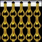 Kriska® Kettinggordijn Aluminium Goud Liso ® Vliegengordijn - Op maat gemaakt