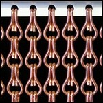 Kriska® Kettinggordijn Aluminium Roze/Koper Liso ® Vliegengordijn - Op maat gemaakt