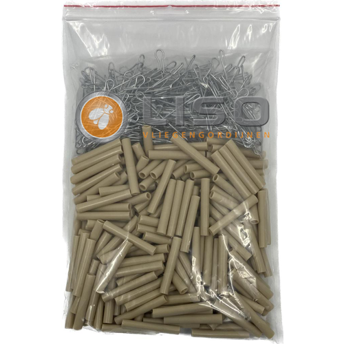 Liso® Verlengset Hulzengordijn Taupe 92x209 cm naar 92x232 cm