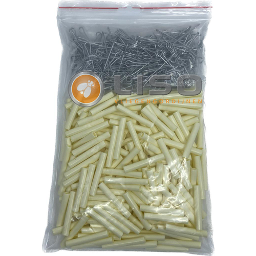 Liso® Verlengset Hulzengordijn Crème 100x232 cm naar 100x282 cm