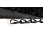 Kriska® Liso ® Kettinggordijn kleur Zwart - per meter