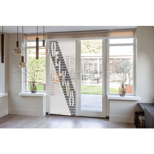 Liso® (OPEN) Vliegengordijn met Welkom - Doe-het-zelf pakket | Prijs / m²