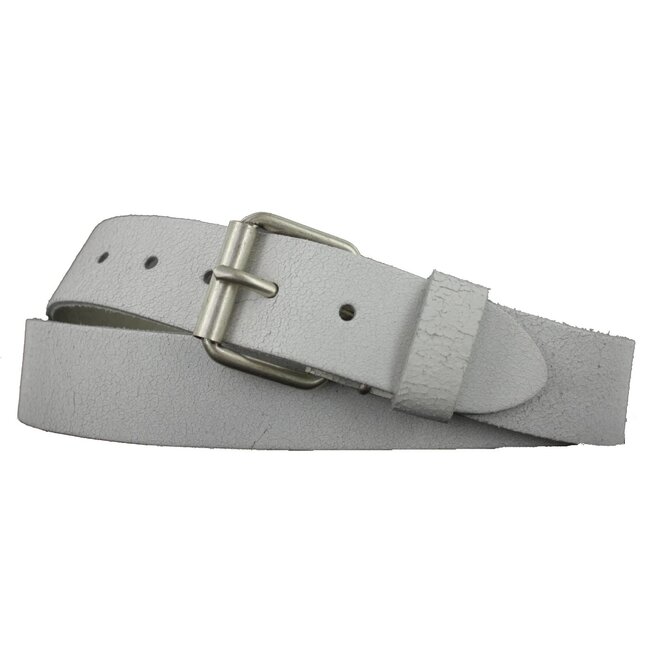 Leren riem met nikkelvrije gesp