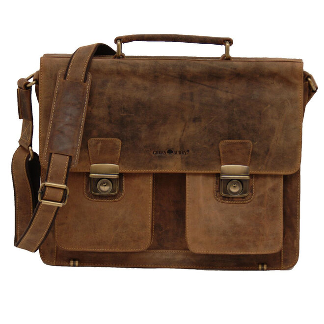 Leren laptoptas 15,4 inch