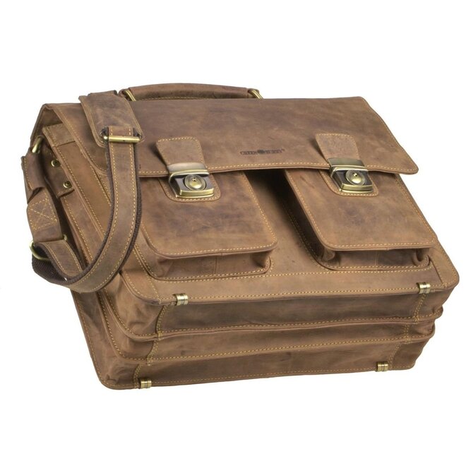 Leren laptoptas 15,4 inch