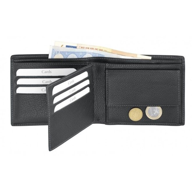 Leren portemonnee met veel opbergruimte