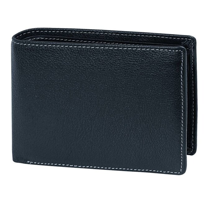 Leren portemonnee met geheimvak voor briefgeld en creditcards