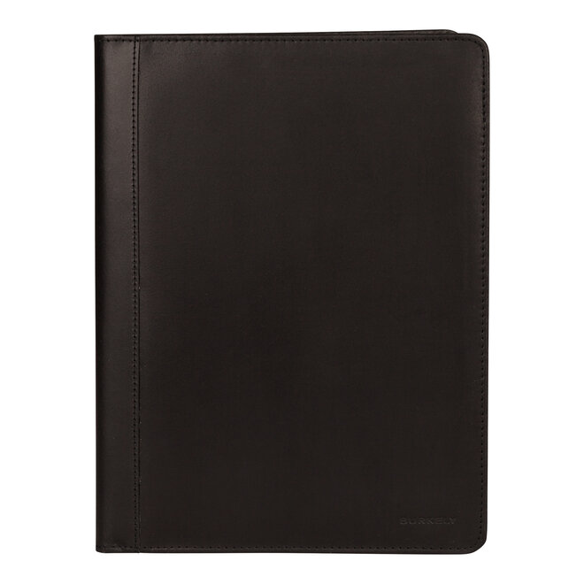 Lederen Zwarte schrijfmap A4 - kleur Zwart