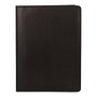 Lederen Zwarte schrijfmap A4 - kleur Zwart