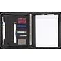 A4 schrijfmap van kunstleer met rits en ringband