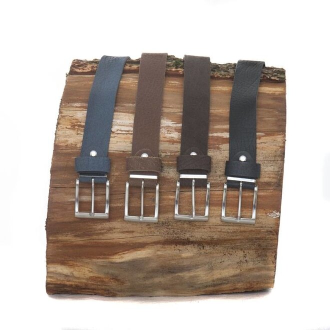 Leren riem unisex 3.5 cm breed