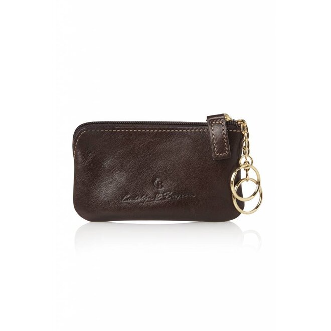 Leren sleutelétui Gaucho met 2 ritsjes