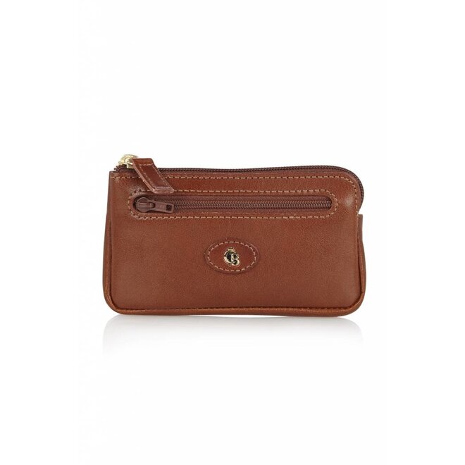 Leren sleutelétui Gaucho met 2 ringen